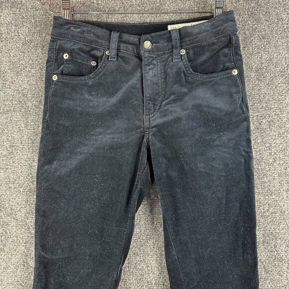 Rag & Bone Jean Womens 26 Navy Velvet Skinny 5 Pocket Style Zip Ankle Stretch - Picture 3 of 9